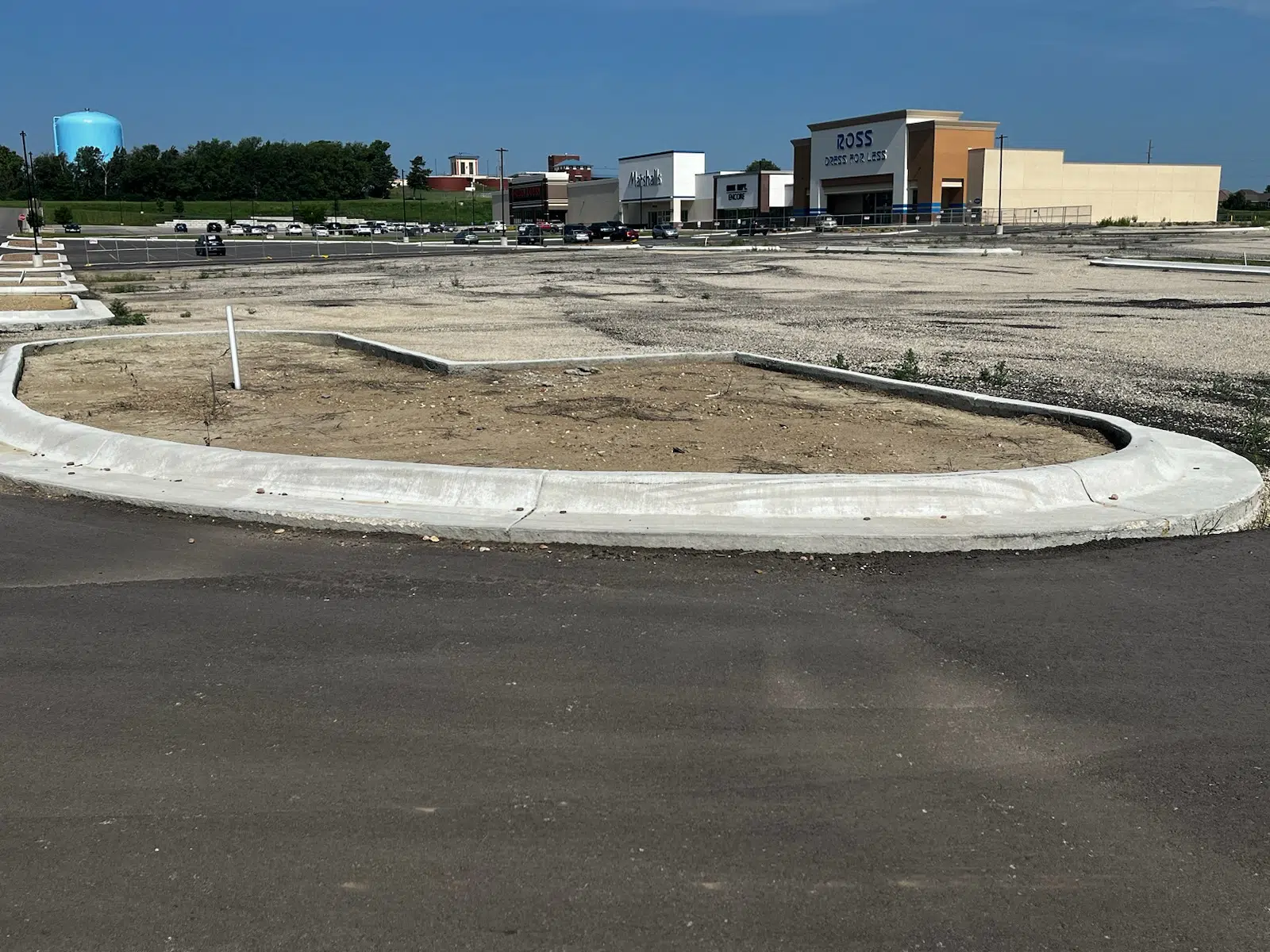 Work underway at ground level for west Emporia travel plaza, behind the scenes for Pavilions expansion