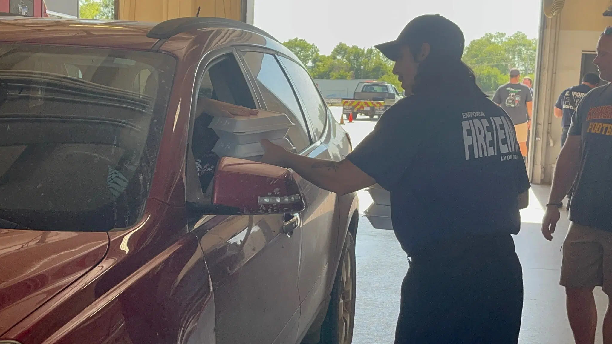 Turnout heavy for Emporia Fire Department's BBQ fundraiser benefiting cancer-stricken firefighter