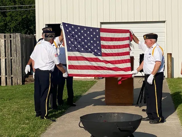 American Legion Post 5 holds flag retirement ceremony