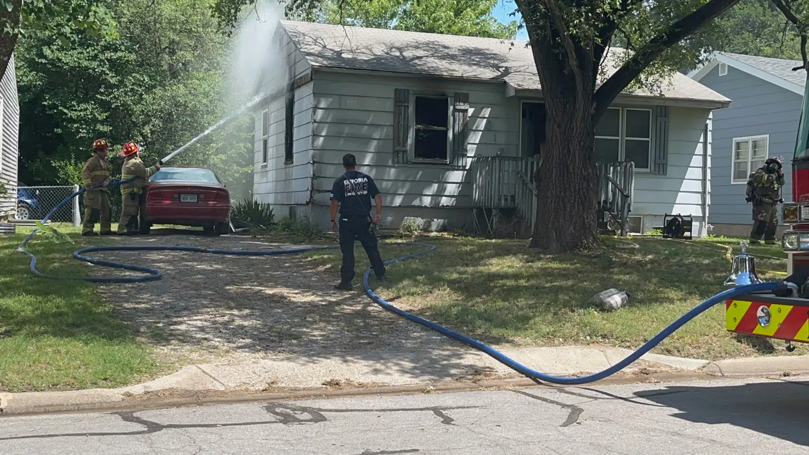 Interior of west Emporia home estimated as half-destroyed after Saturday fire