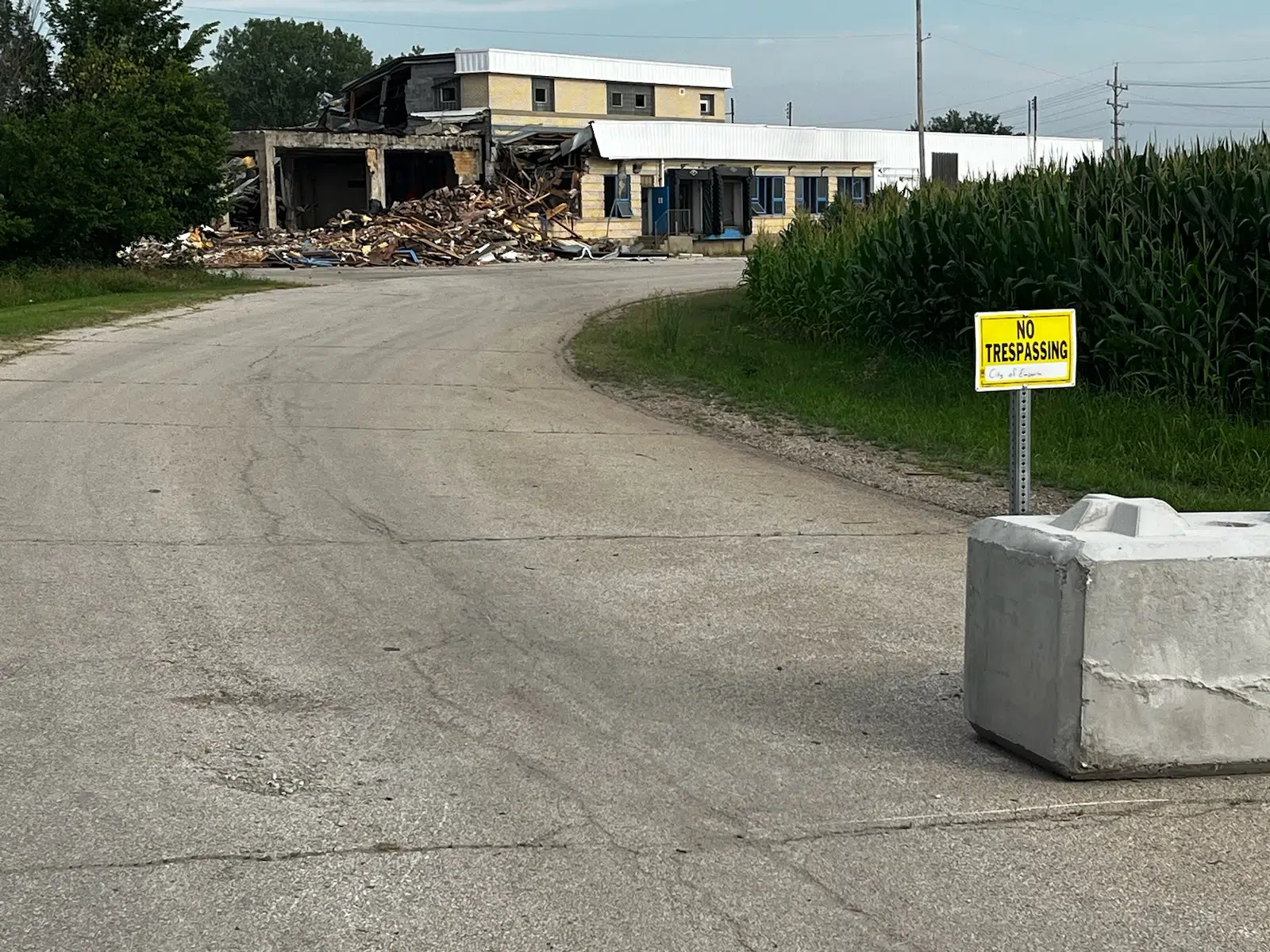 Demolition begins at old Fanestil Meats production facility