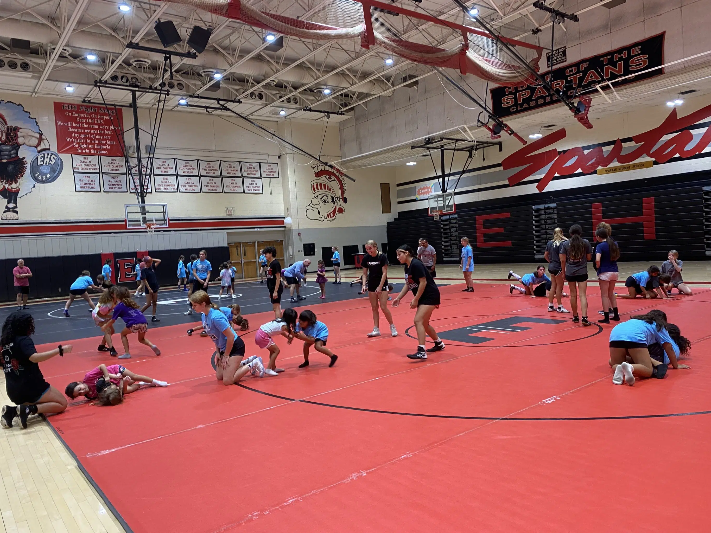 Emporia High girls wrestling holds mini clinic to wrap up summer