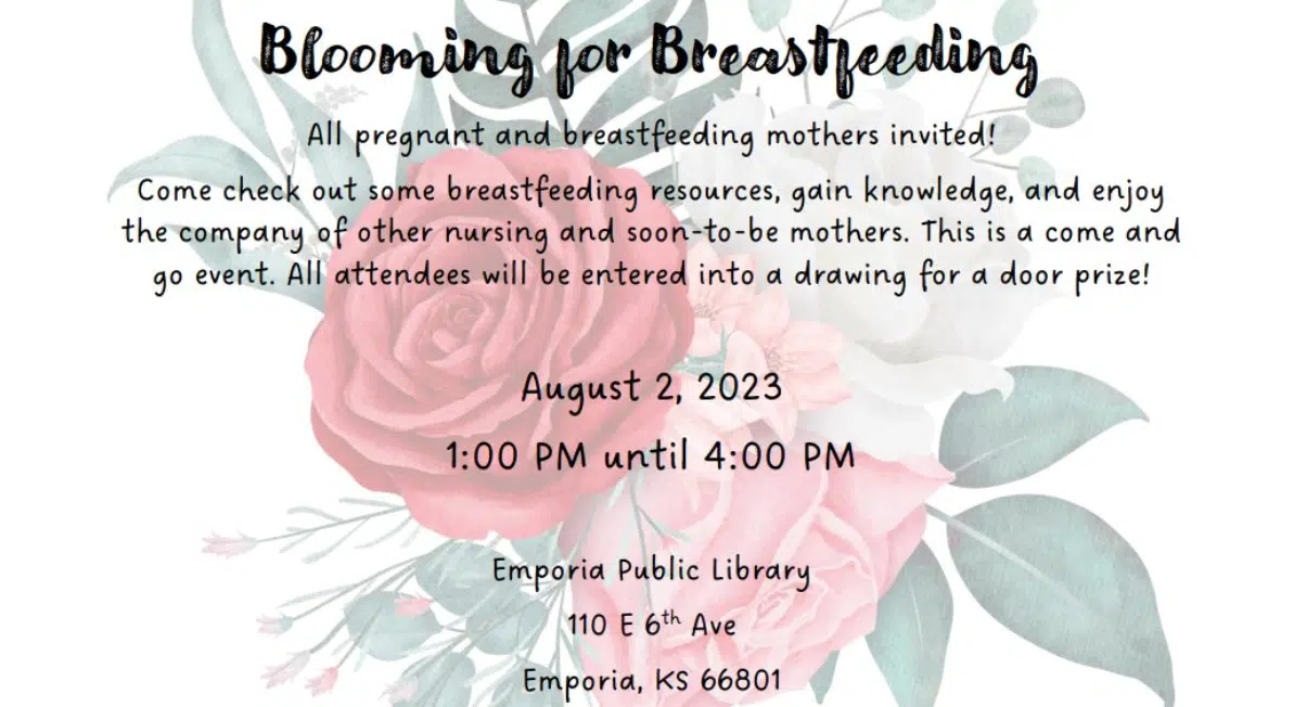 Blooming for Breastfeeding event Wednesday