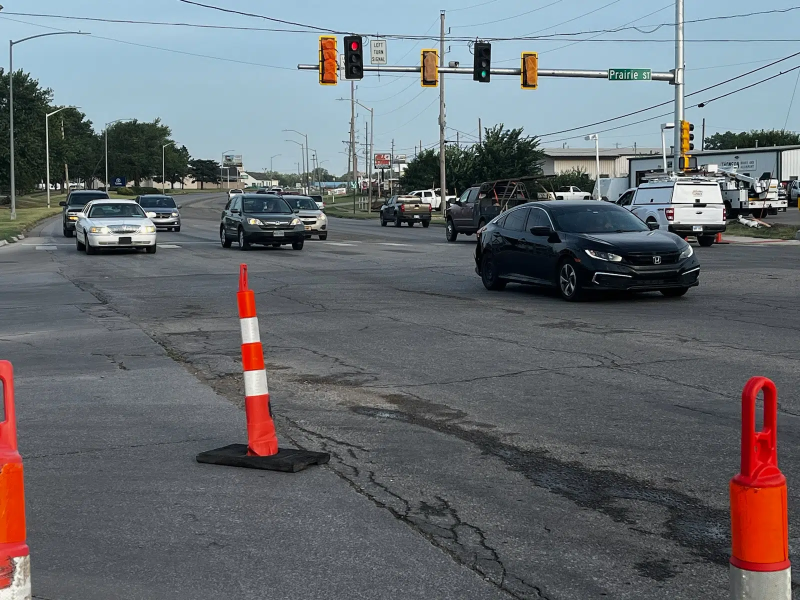 Sixth and Prairie stoplight work to mean traffic adjustment Thursday morning