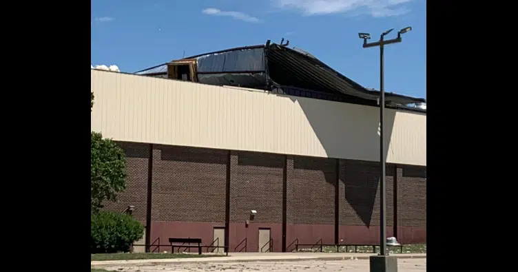 WEATHER: 'Like opening a sardine can:' Madison High's main gymnasium roof may not be fixed until after start of school Aug. 16