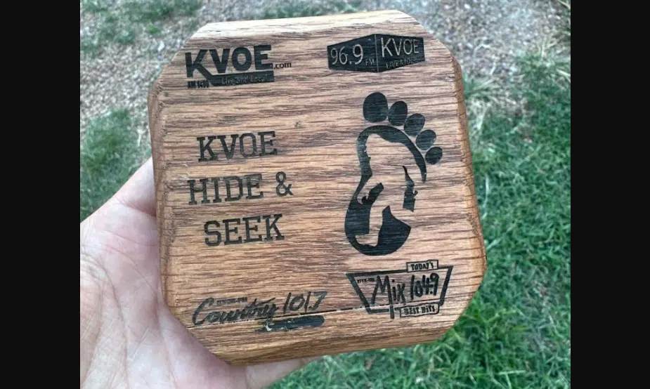 Hide & Seek medallion finder relieved to win KVOE's annual contest