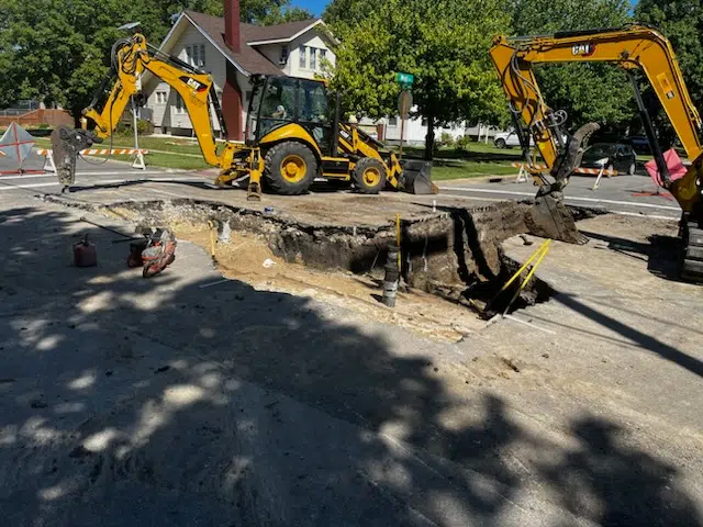 Ninth and West still closed to traffic after water main break last week