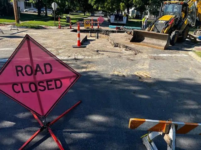 Emporia's Ninth and West now may be closed through next week as extensive water main repair project continues