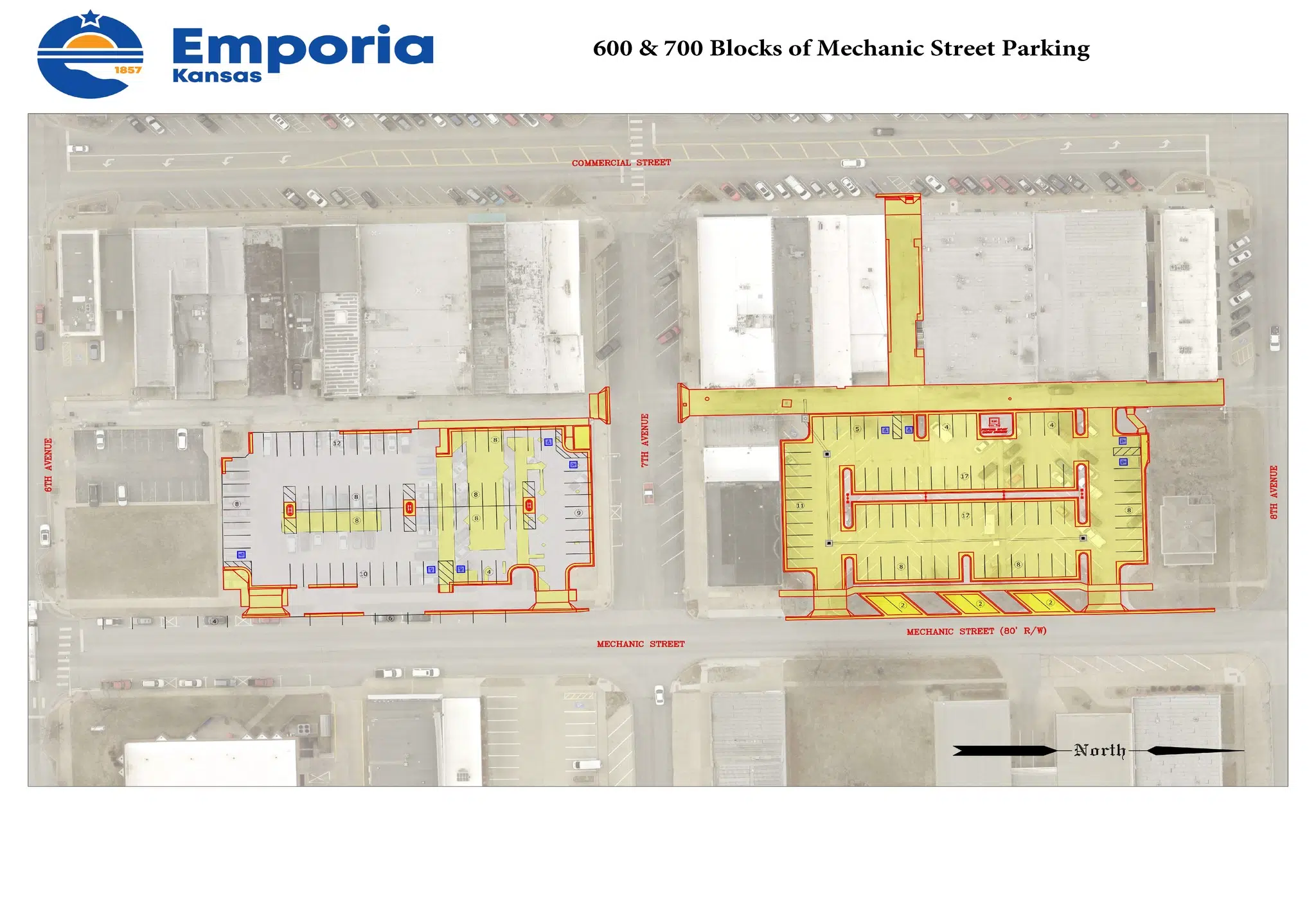 Tentative schedule announced for downtown Emporia parking lot repaving project