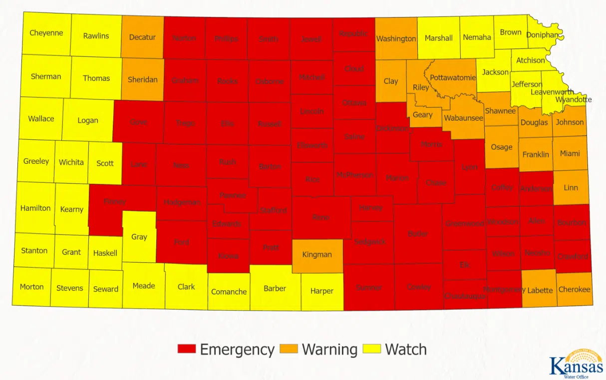 WEATHER: Governor's drought emergency now includes Lyon, most surrounding counties