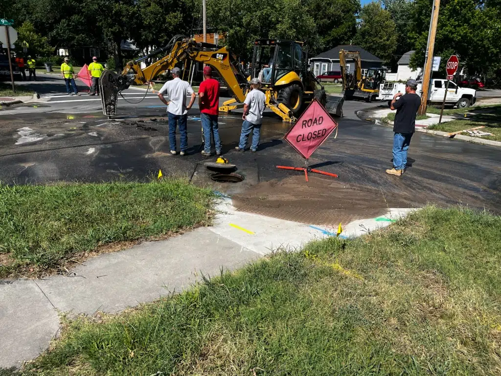 Repairs at Ninth and West now happening Friday