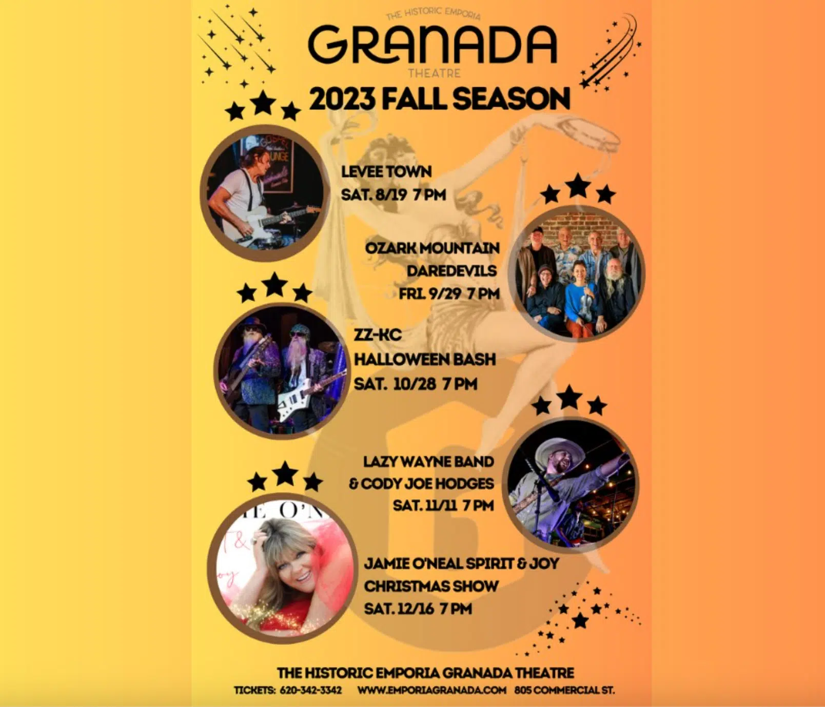 Emporia Granada announces Fall Concert Season