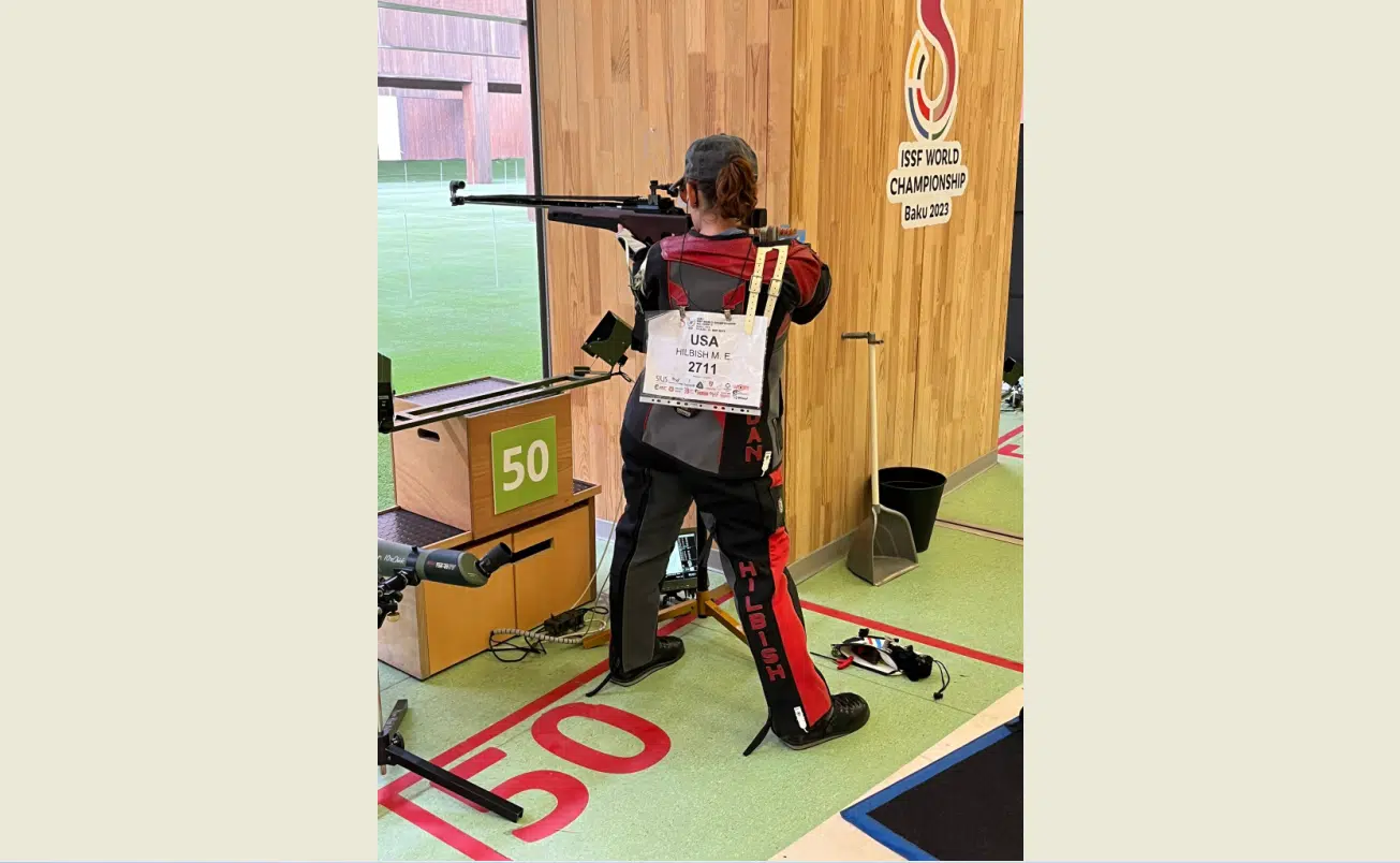 Fresh off appearance at International Shooting Sports world competition, Emporian Megan Hilbish plans to step up training to ensure spot on US team next year