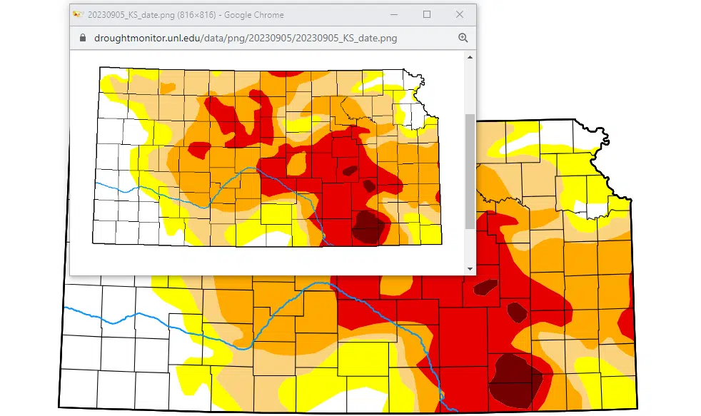 US Drought Monitor's weekly map unchanged despite moderate to heavy rainfall earlier this week