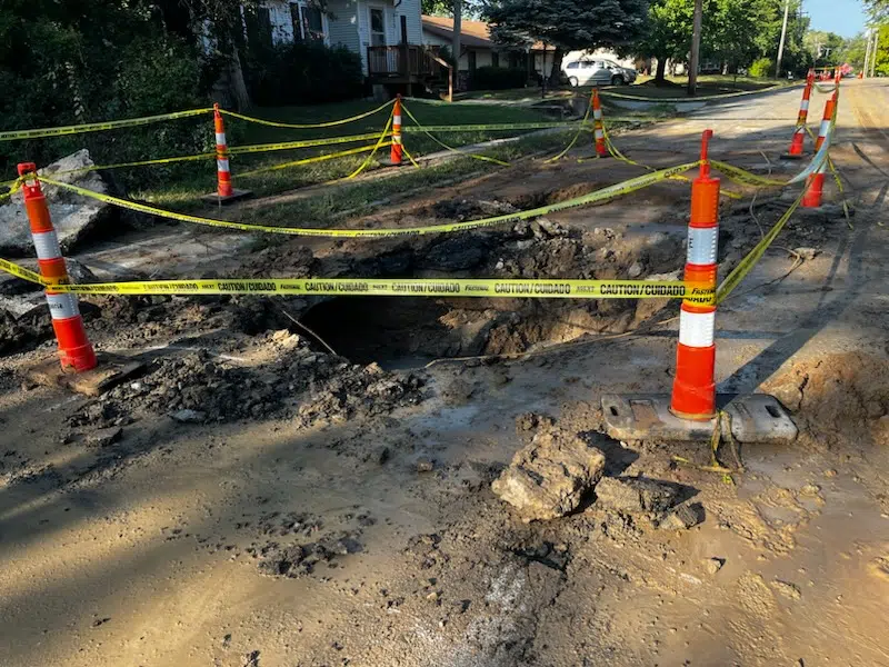 EMPORIA WATER MAINS:  Main break repaired at Flint Hills Technical College; No schedule disruptions announced due to break