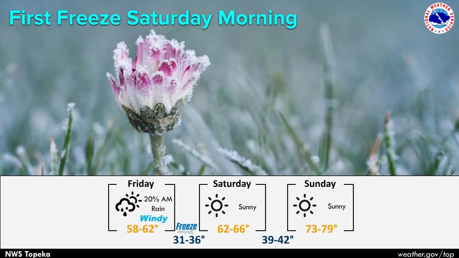 WEATHER: Frost advisory areawide early Saturday; Halls Summit transmitter issues appear resolved