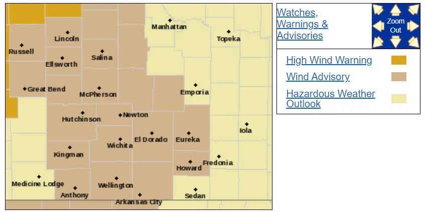 WEATHER: Wind advisory reissued for Chase, Greenwood counties Friday