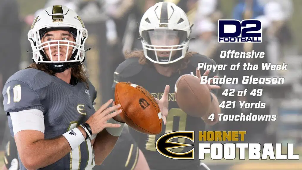 Braden Gleason Named National NCAA DII Football Offensive Player of the Week