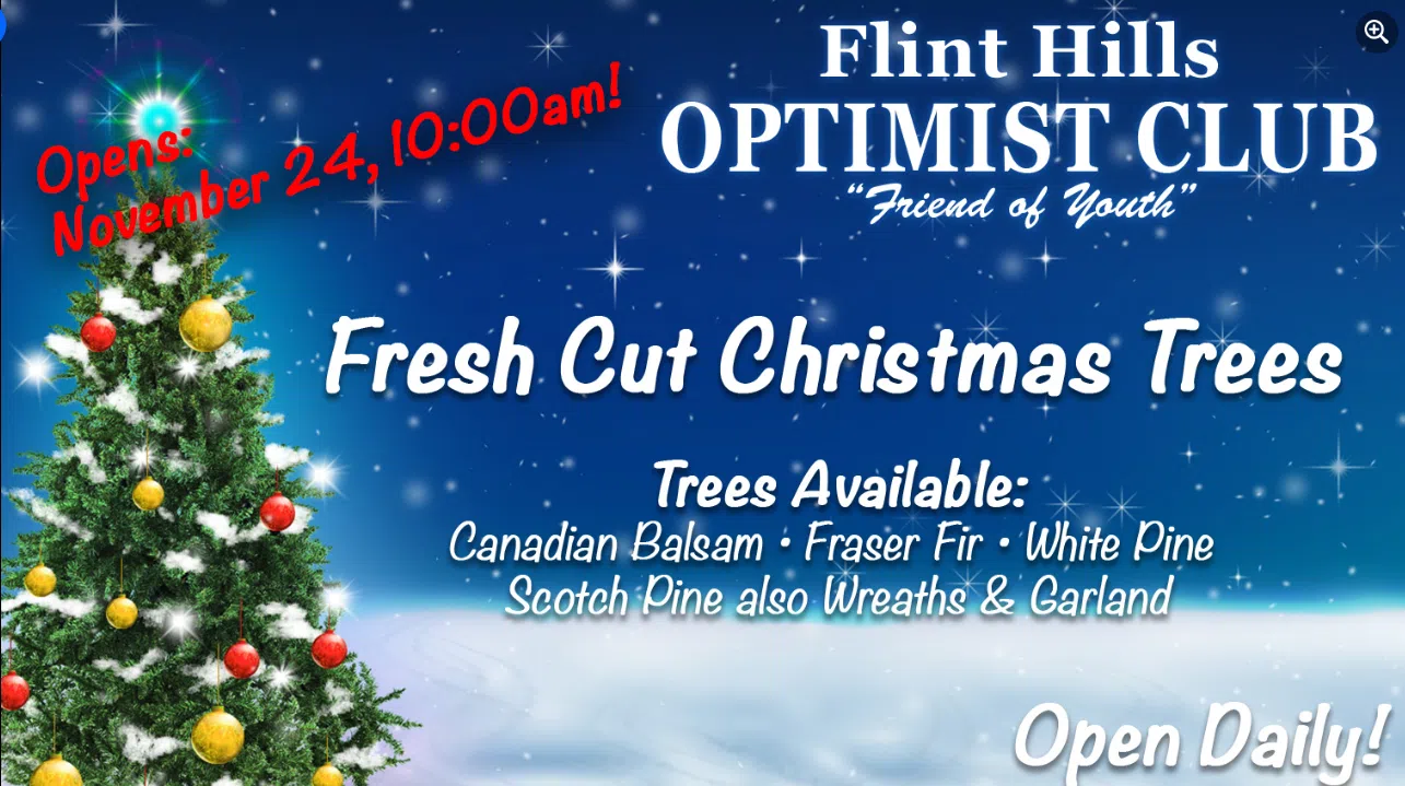 Flint Hills Optimists opening Christmas tree lot fundraiser Friday