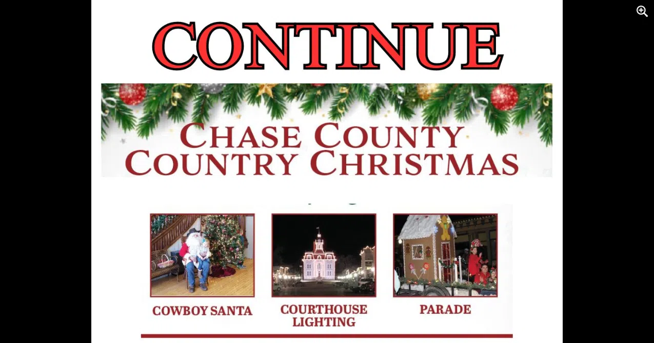 Residents encouraged to 'Continue a Chase County Country Christmas' after decision to reschedule certain events