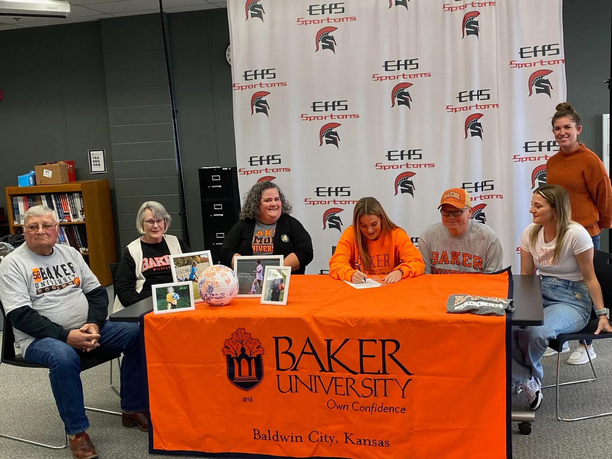 Emporia High senior Emeil Bennett signs National Letter of Intent to Baker for soccer