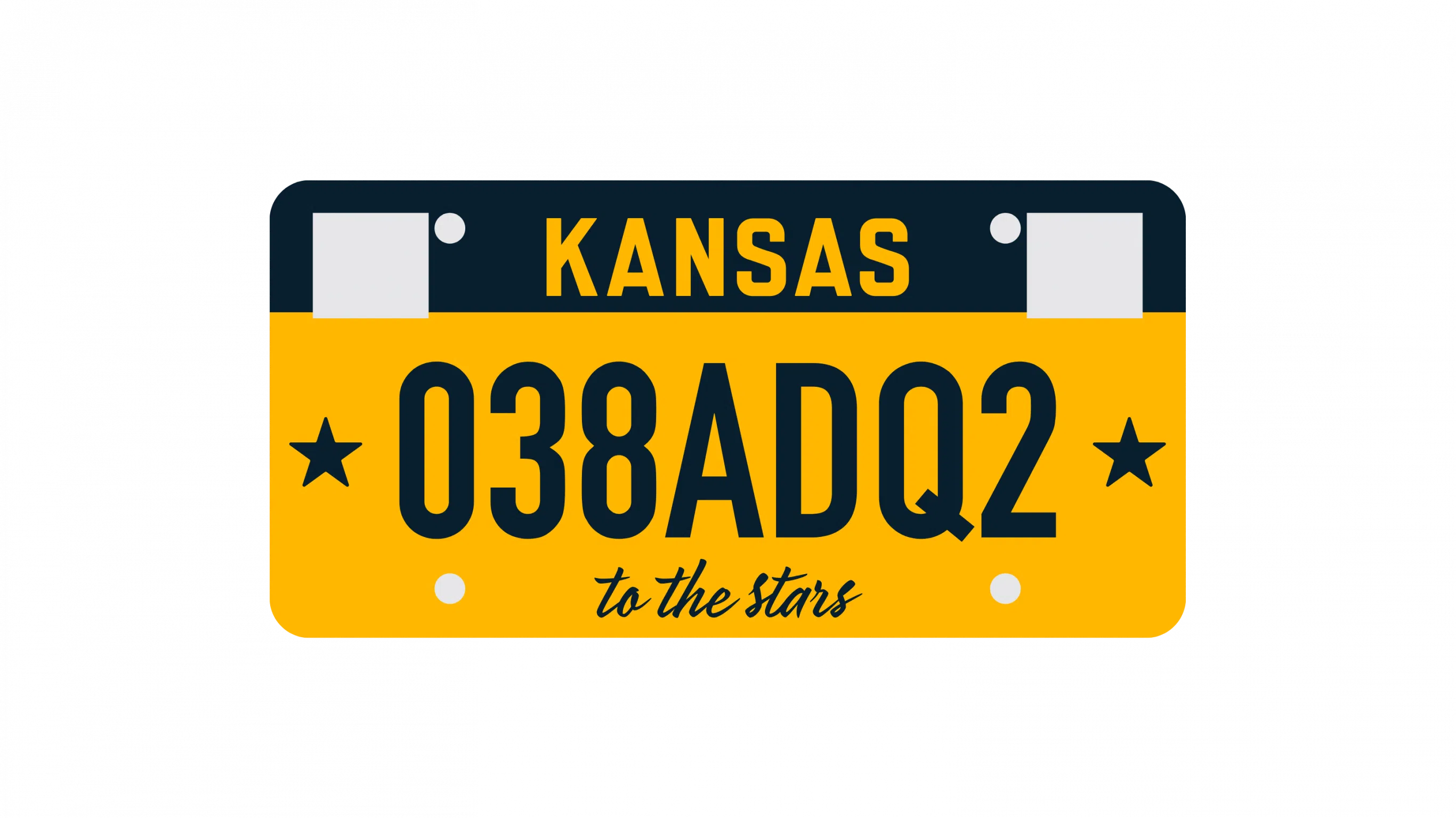 Kansas License Plates 2024 Standard 