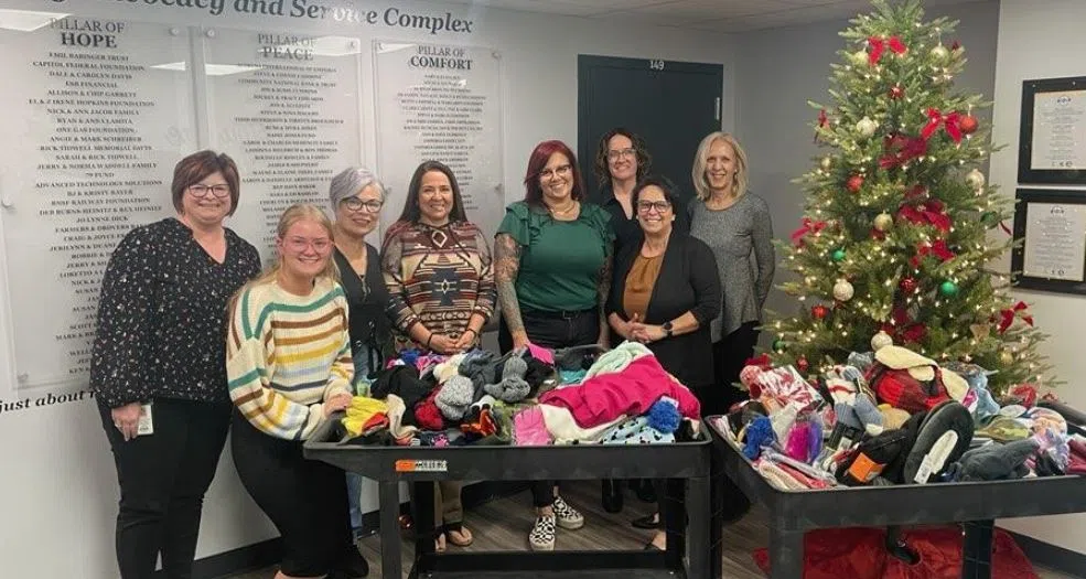 Over 600 items collected through 2023 KVOE Mitten Tree clothing drive