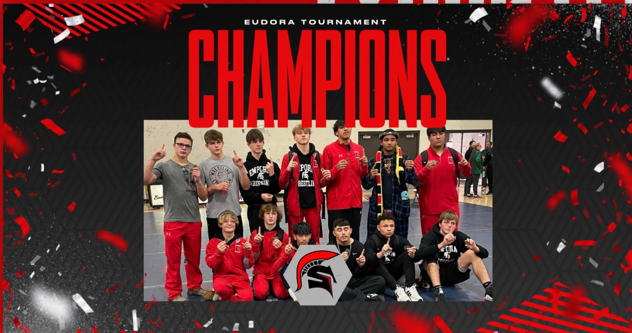 Emporia High boys wrestling wins Eudora Tournament