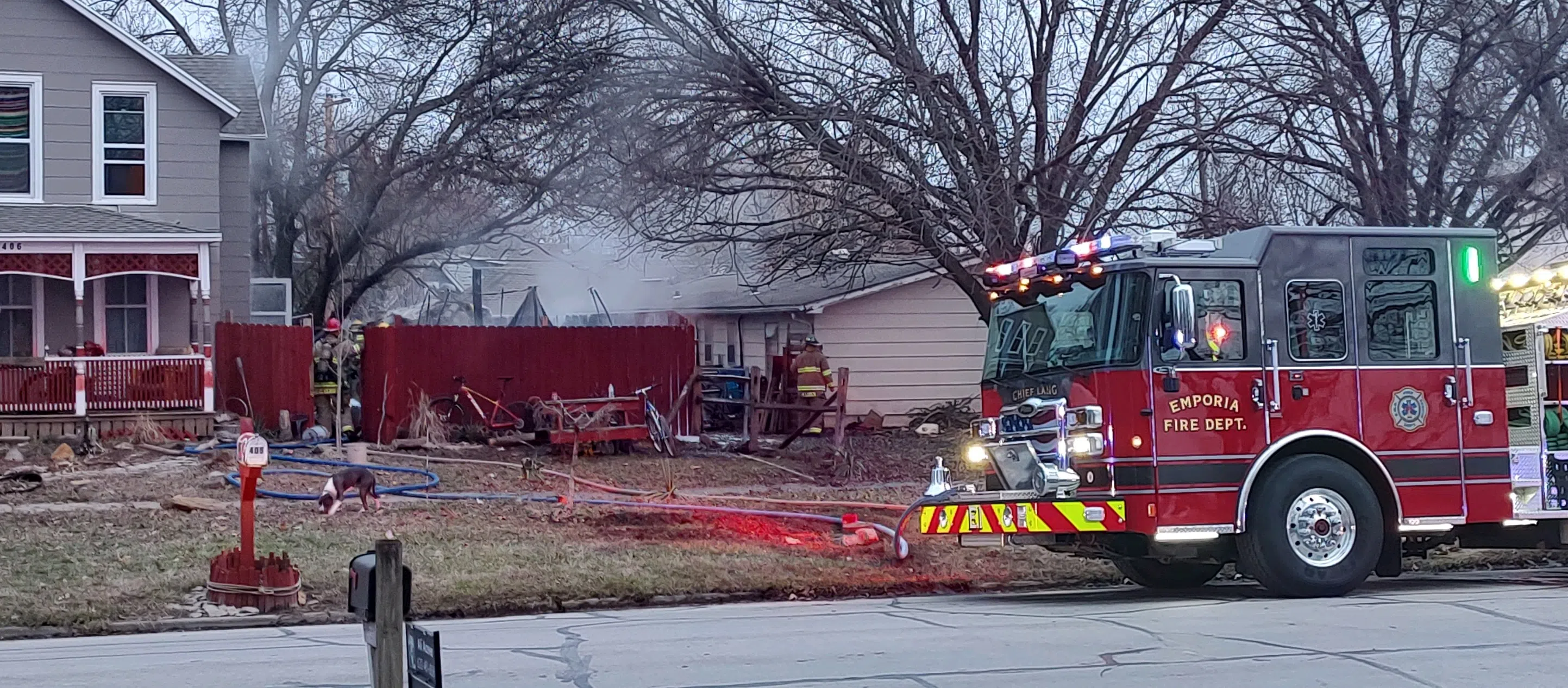 Investigation ongoing into Thursday's shed fire in central Emporia