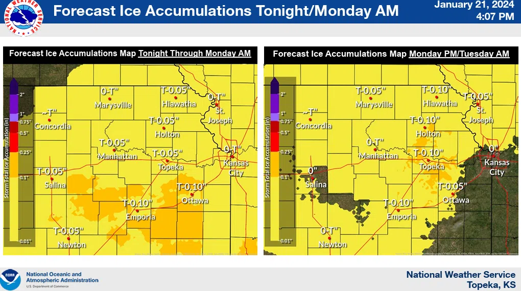 WEATHER: Winter weather advisories issued areawide beginning Sunday night for risk of freezing rain