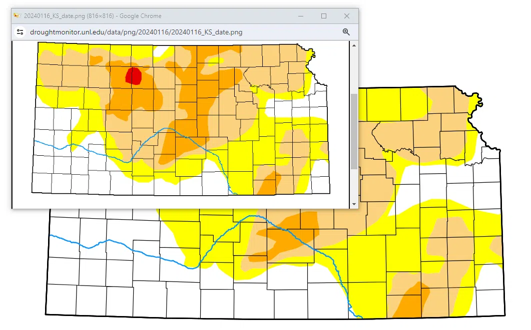 Drought-free areas expand in Lyon County