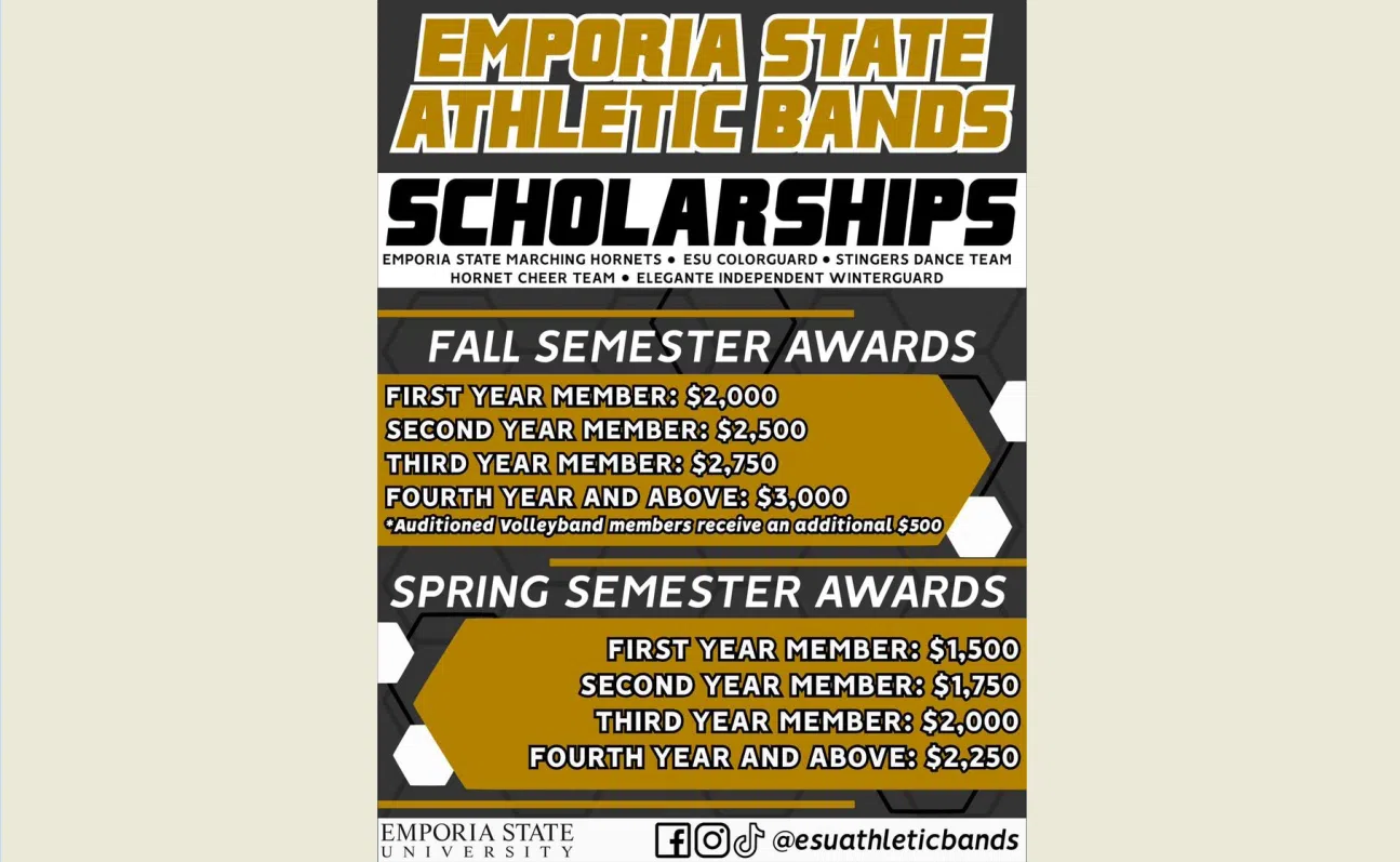 ESU BUZZ: Athletic Bands program announces significant increase in available scholarship funds