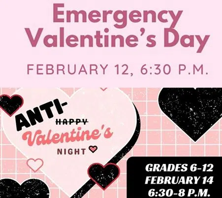 Whether celebrating or not, the Emporia Public Library has Valentine's events coming for all