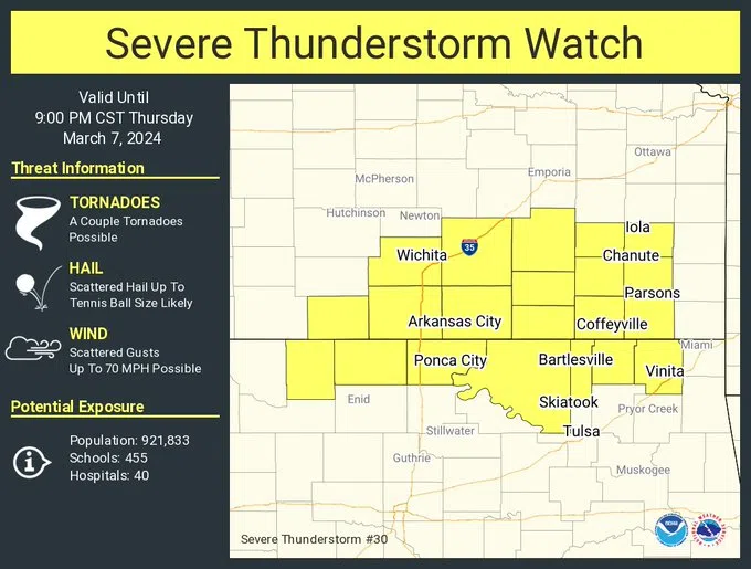 WEATHER: Greenwood County in severe thunderstorm watch until 9 pm