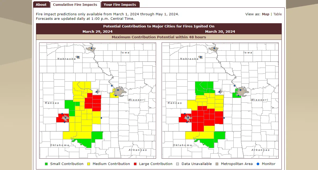 Smoke Management Tool slowly returning to online capacity as annual burn limits begin next week