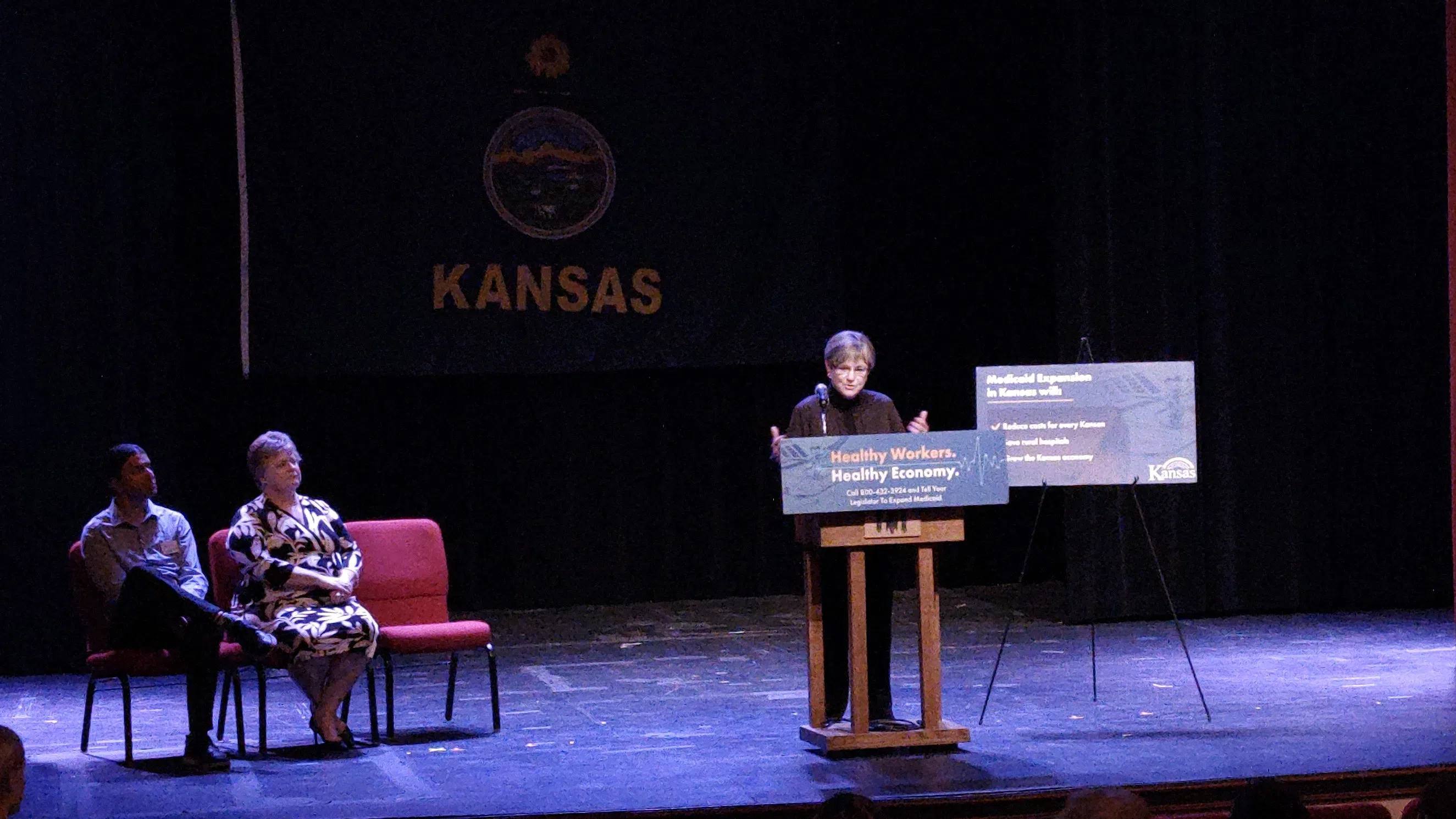Kansas Governor Laura Kelly concludes Medicaid expansion tour in Emporia Thursday