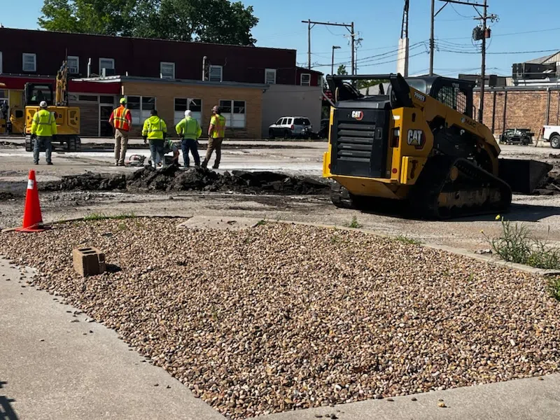 Construction begins on Downtown Emporia Food Truck Plaza