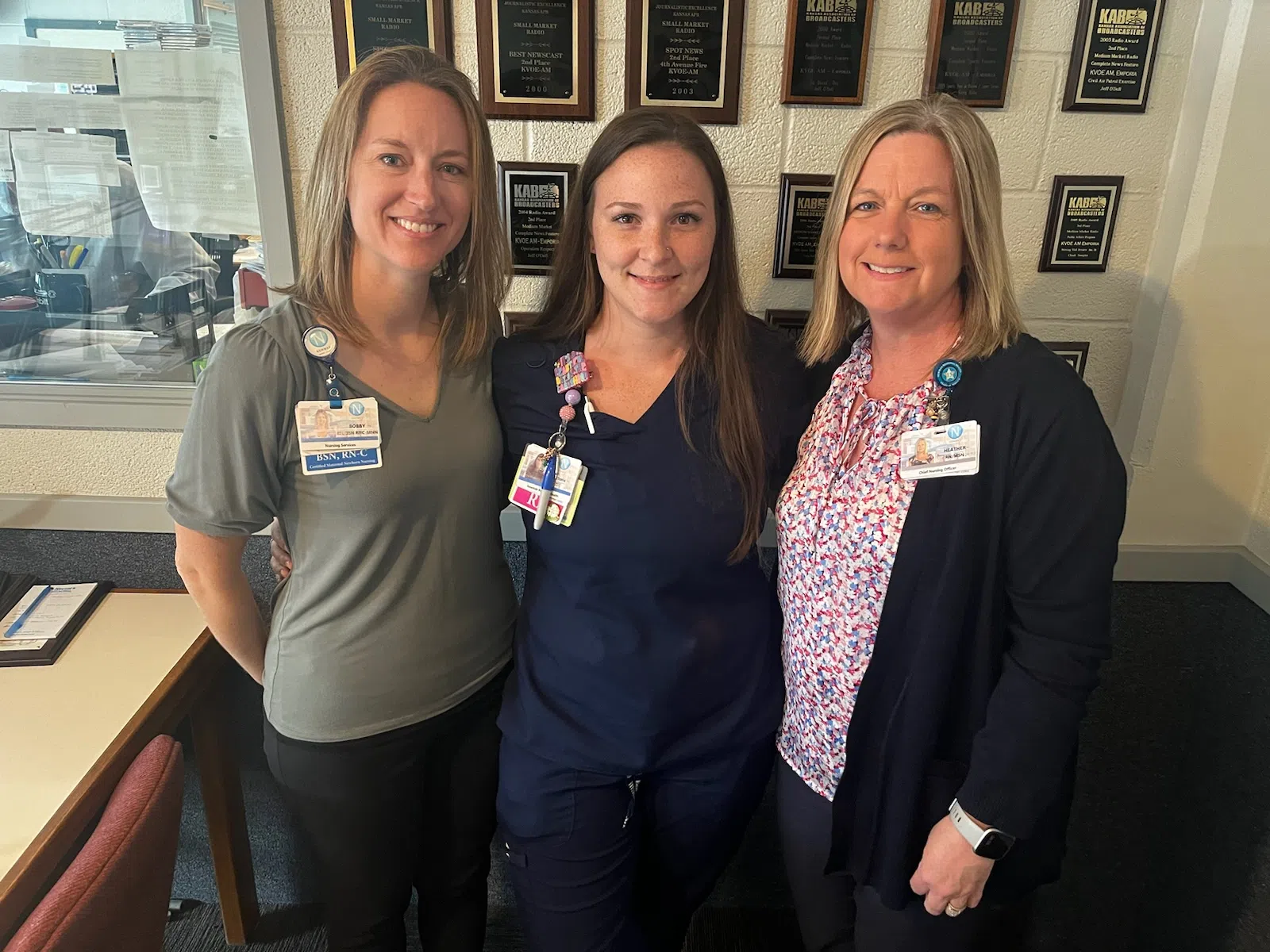 Newman Regional Health labor and delivery nurse Victoria Schlup receives Daisy Award