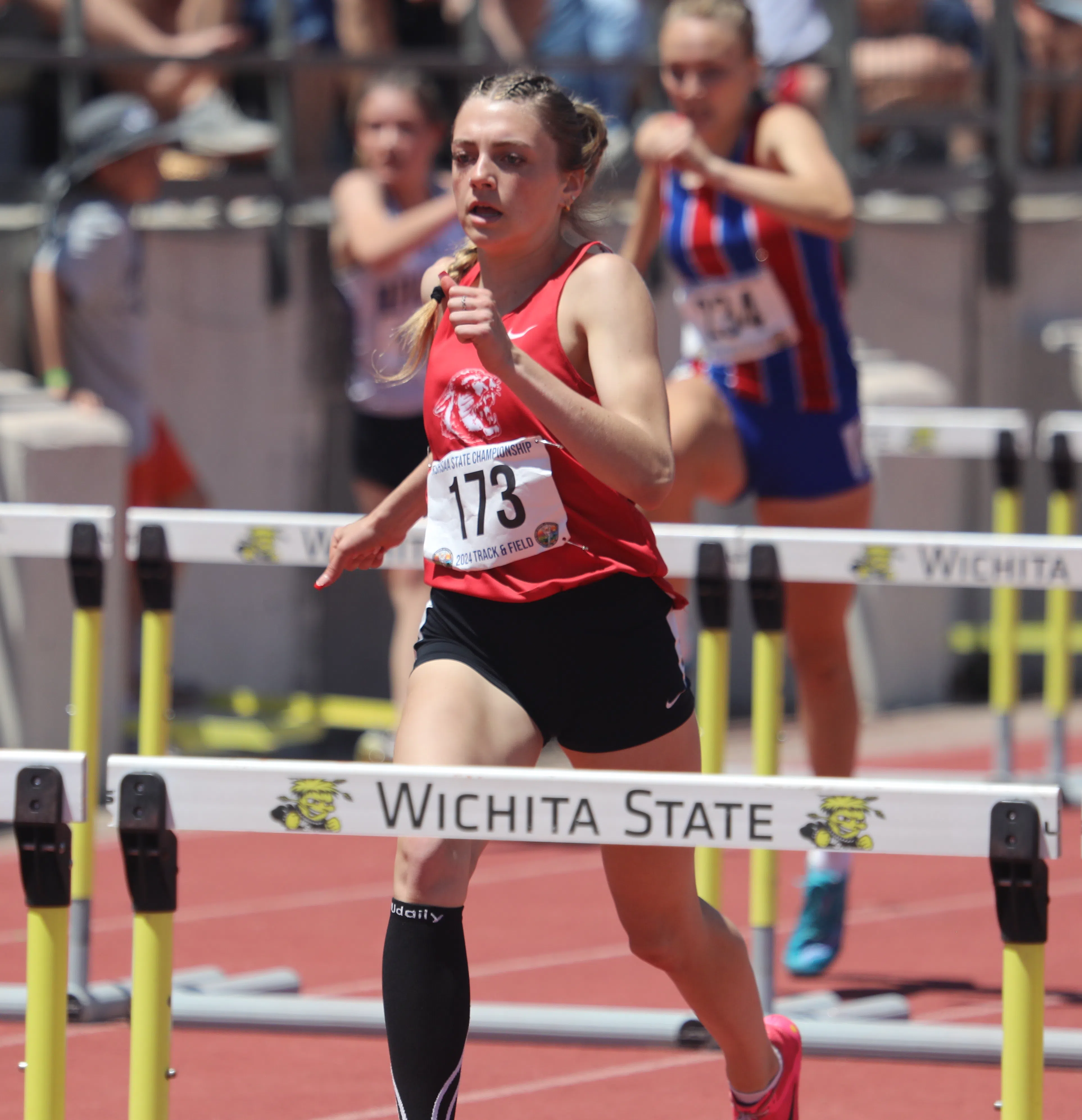 State Track Day 2: Chase County 4x100, 4x400, Burlington's Hoback, 4x100, Lyndon's Heckel, Lebo's Durst, Northern Heights' McCrory all win state titles