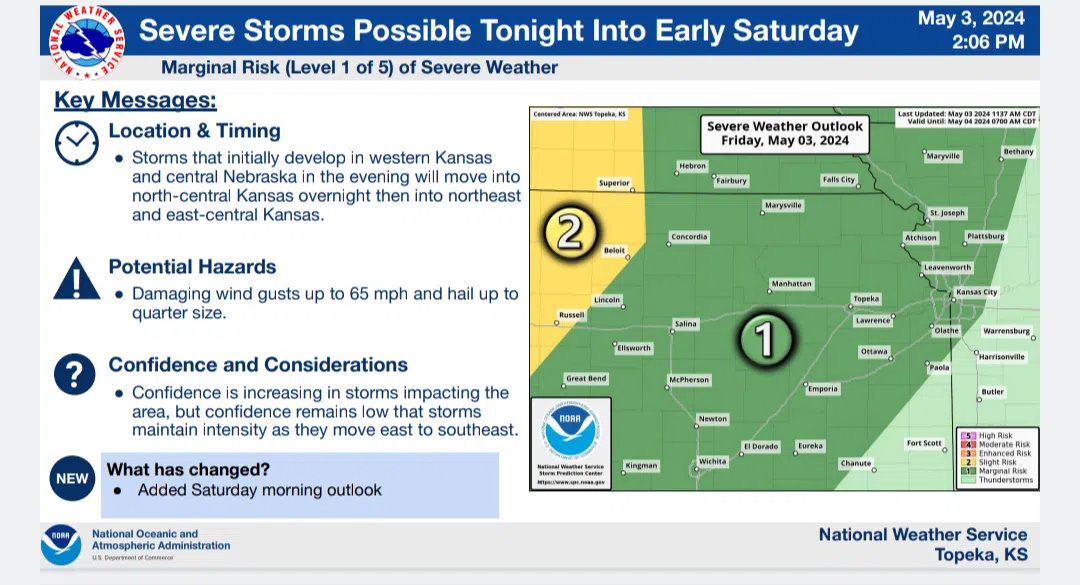 WEATHER: Severe thunderstorm watch through overnight hours for portions of listening area