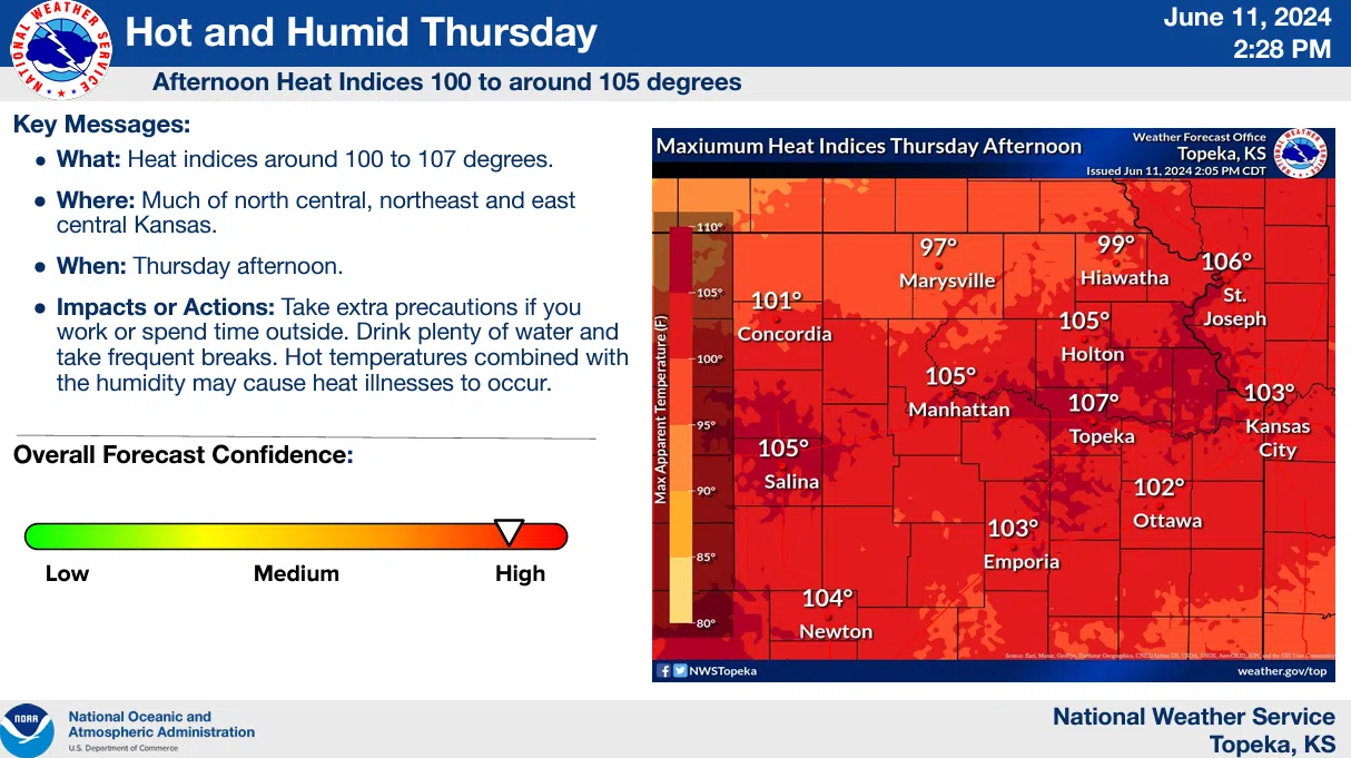 WEATHER: Heat advisories in place for majority of the KVOE listening area beginning Thursday afternoon