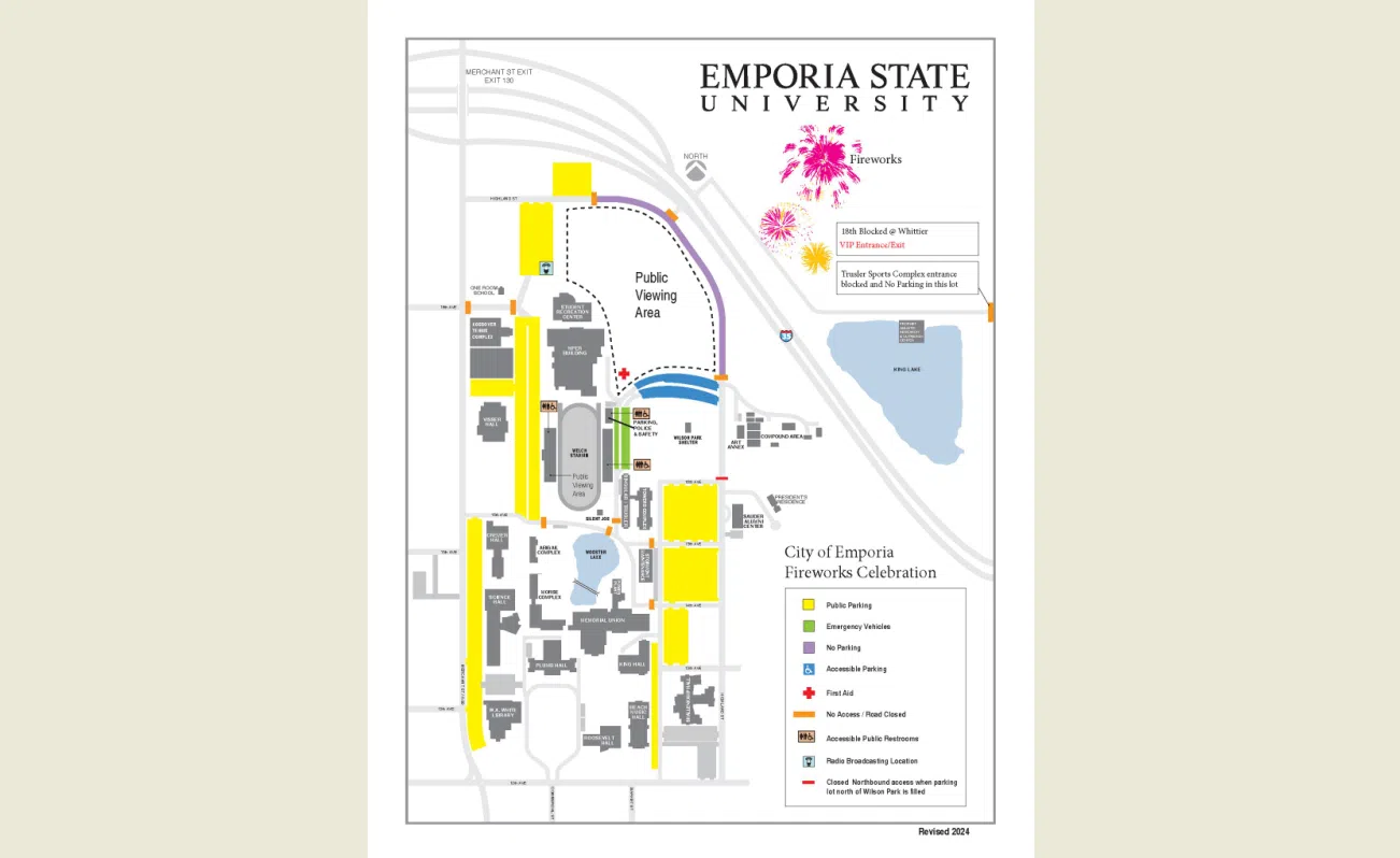 Fireworks in Emporia: Roughly 25-minute show planned at ESU, with music from Emporia Municipal Band before show starts