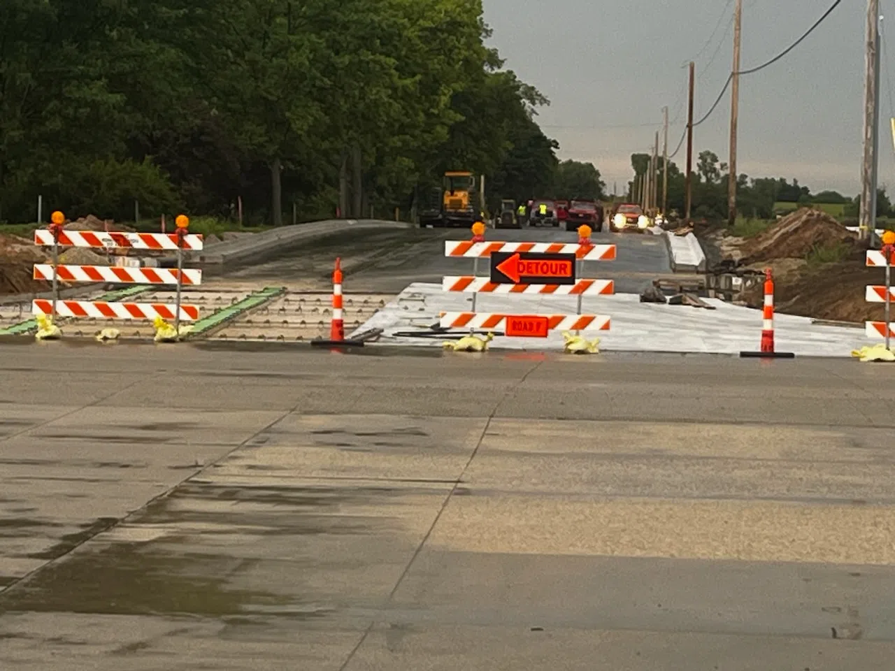 Road F paving process continues