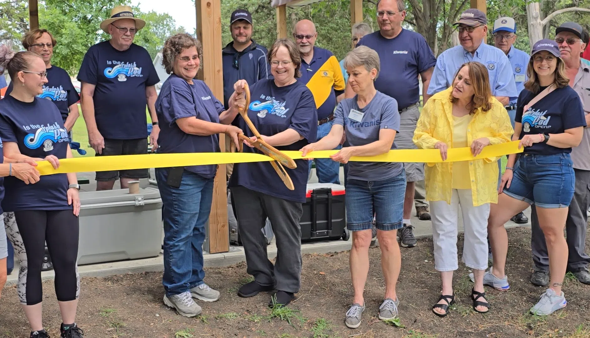 100 years in the making; Kiwanis Club of Emporia cuts the ribbon on new Peter Pan Park shelter house in honor of club's centennial anniversary