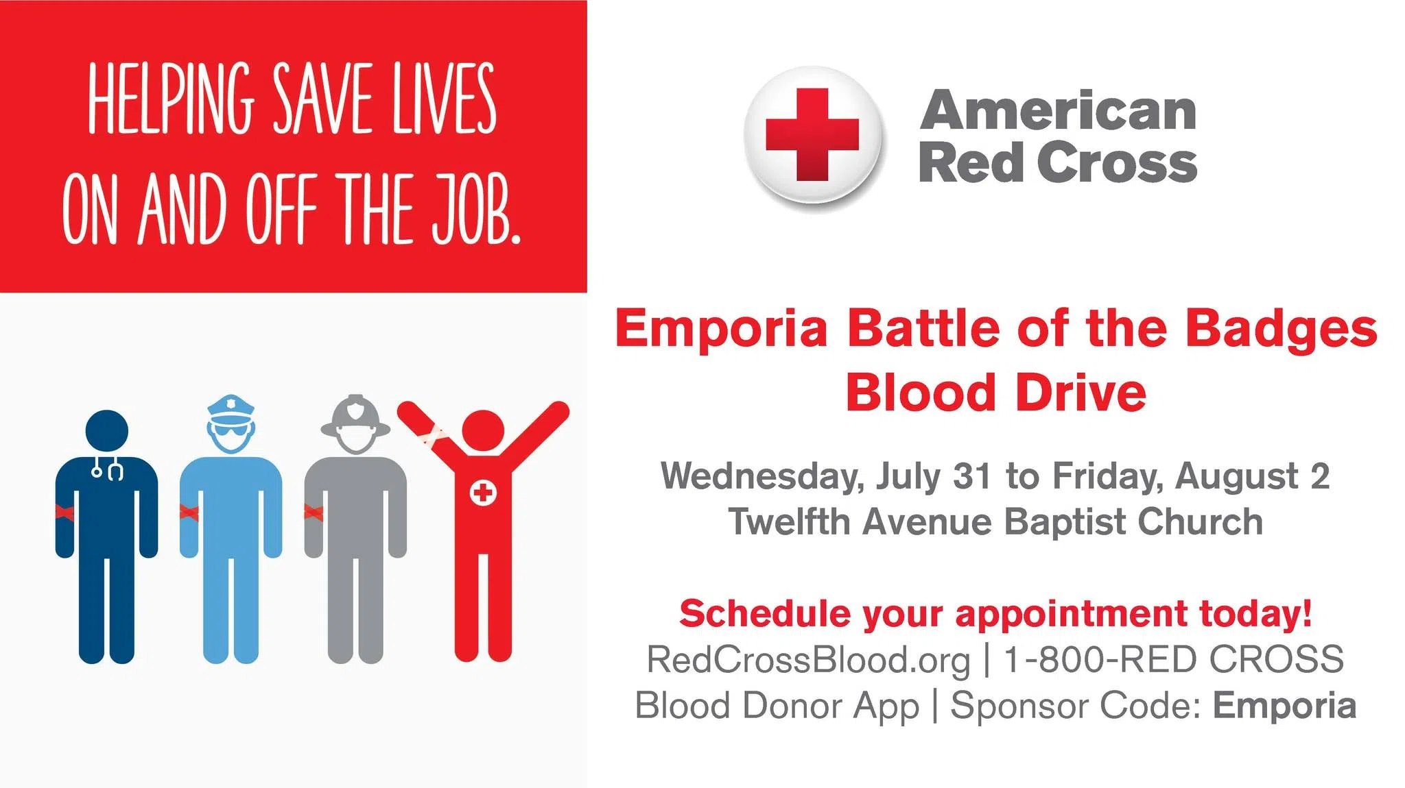 Battle of the Badges blood drive begins Wednesday