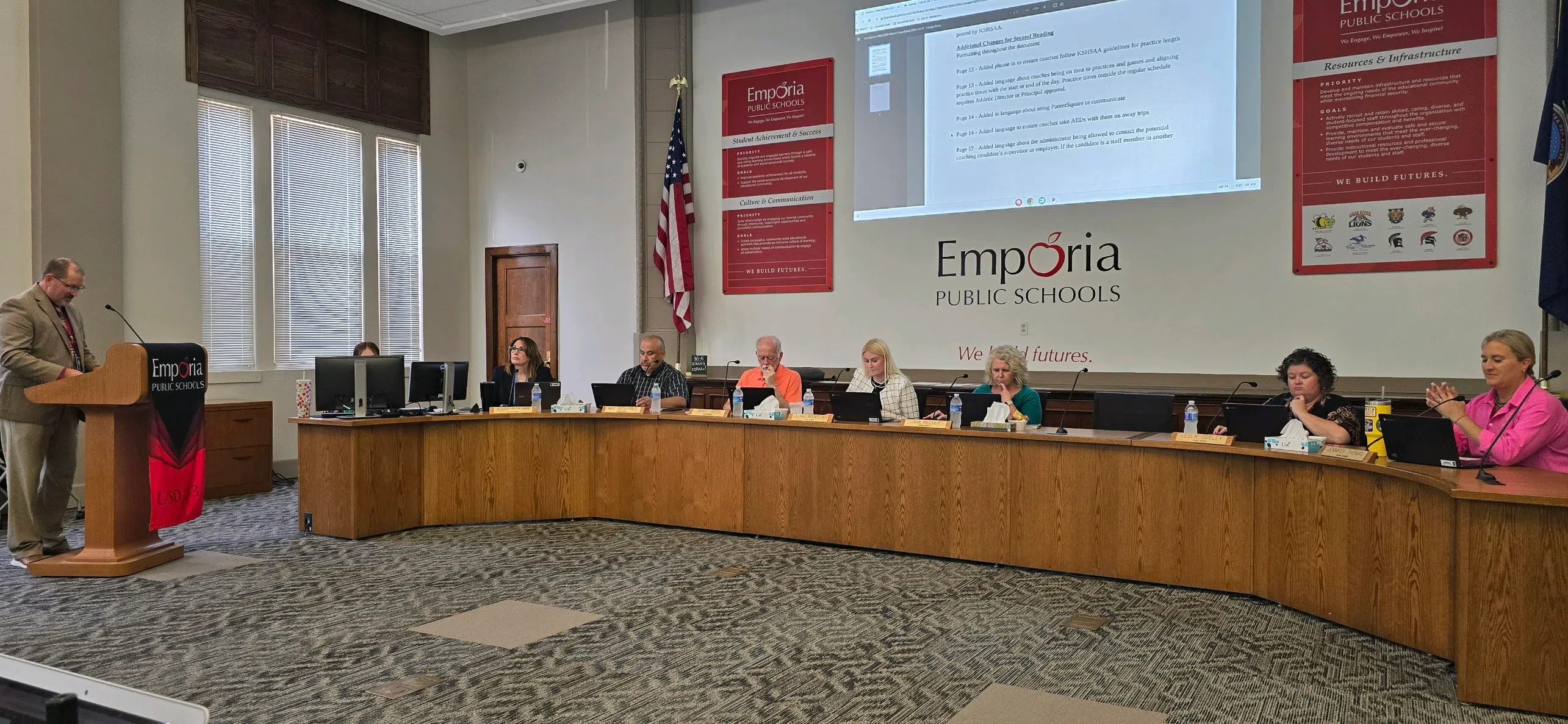 USD 253 Board of Education approves tentative agreement for staff for 2024/25 school year as part of regular meeting Wednesday evening