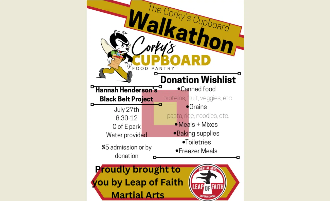 Leap of Faith Martial Arts organizes walkathon benefiting Corky's Cupboard