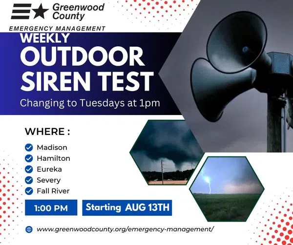 Greenwood County residents to notice new schedule for outdoor warning siren tests next month