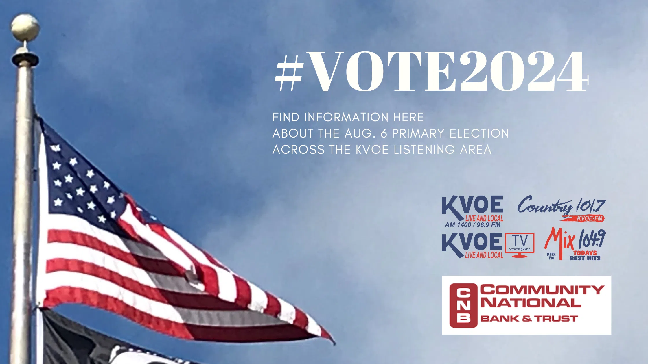 KVOE's 2024 Voter Information Guide courtesy of Community National Bank