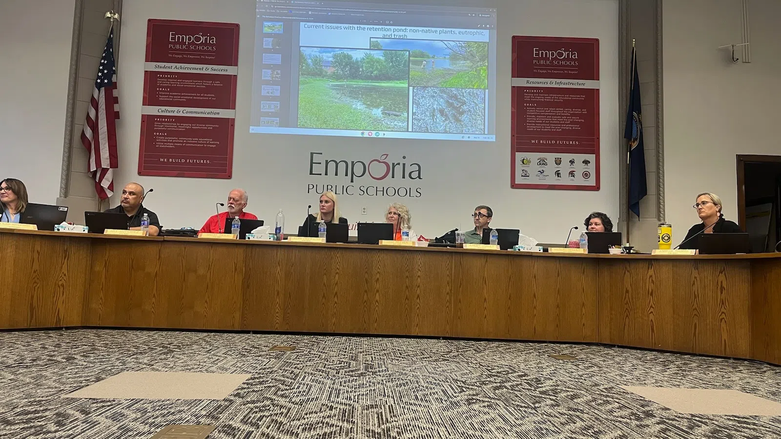 USD 253 board subsidizing reduced-price meals for second straight year, approves EHS retention pond improvement project